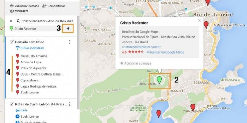 Como usar o Google Maps para montar seu roteiro de viagem