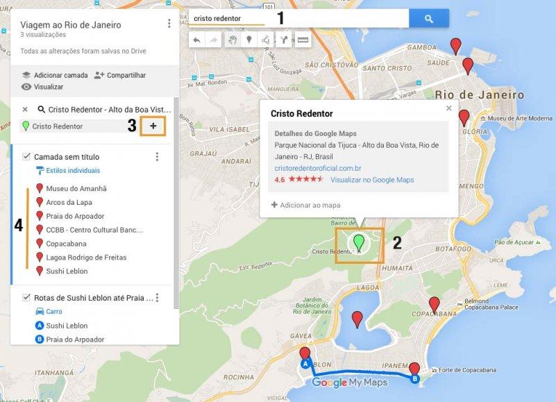 Como usar o Google Maps para montar seu roteiro de viagem